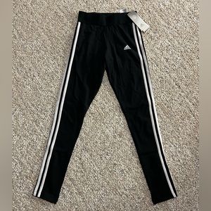 New Adidas Women's Sportswear 3-Stripe Black Tights - Size XS  NWT